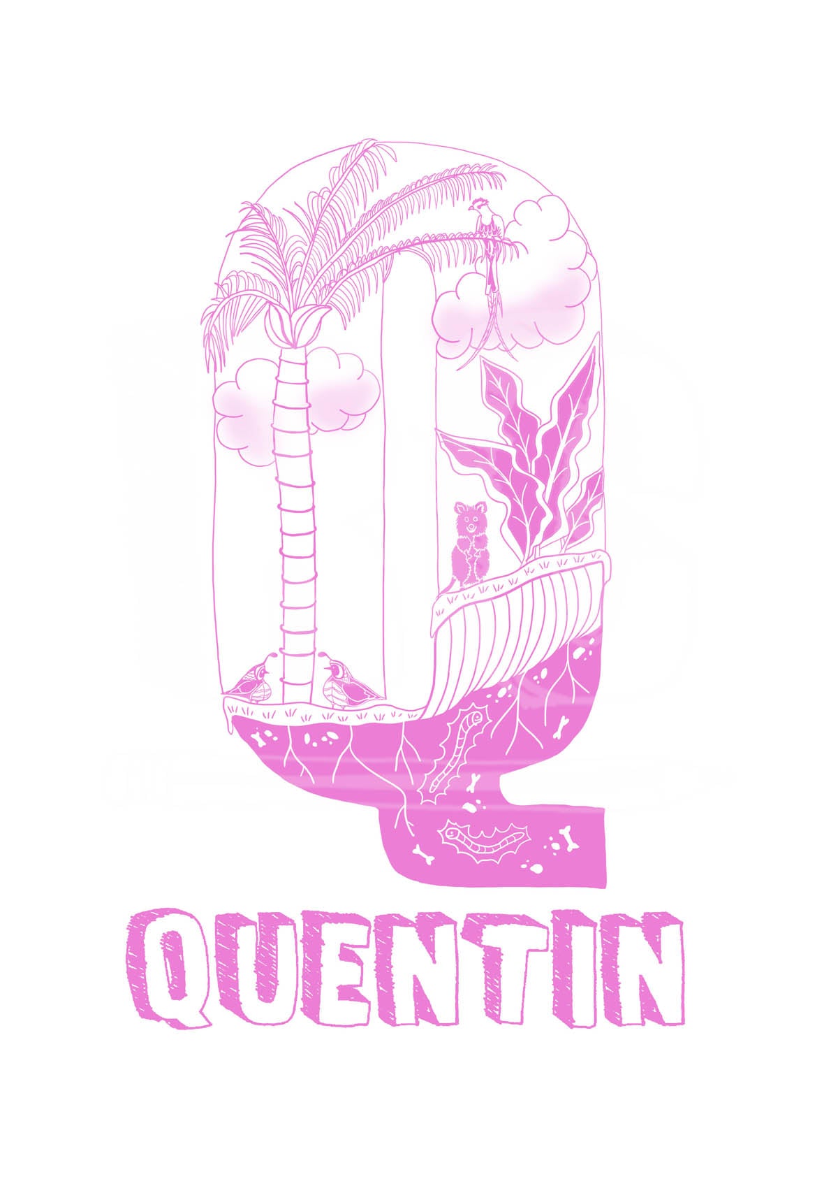 Q - SINGLE LETTER & NAME