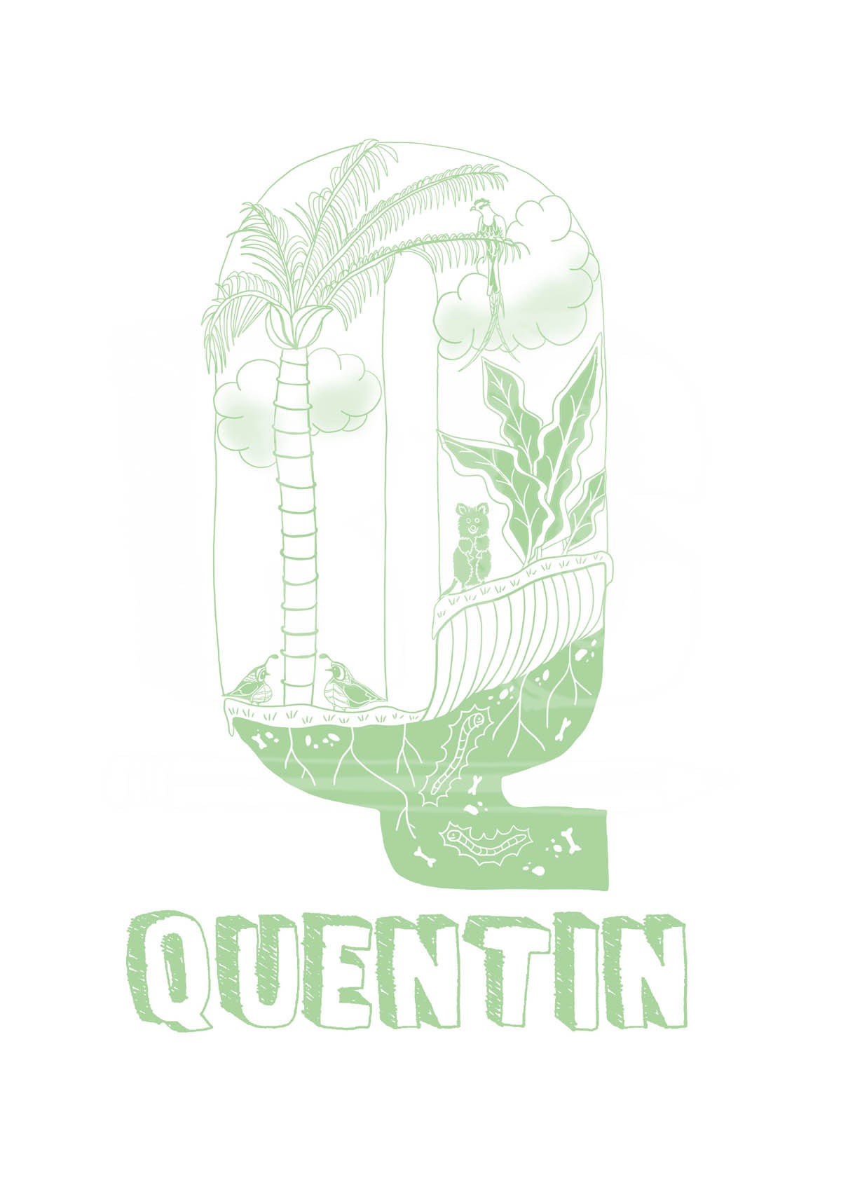 Q - SINGLE LETTER & NAME
