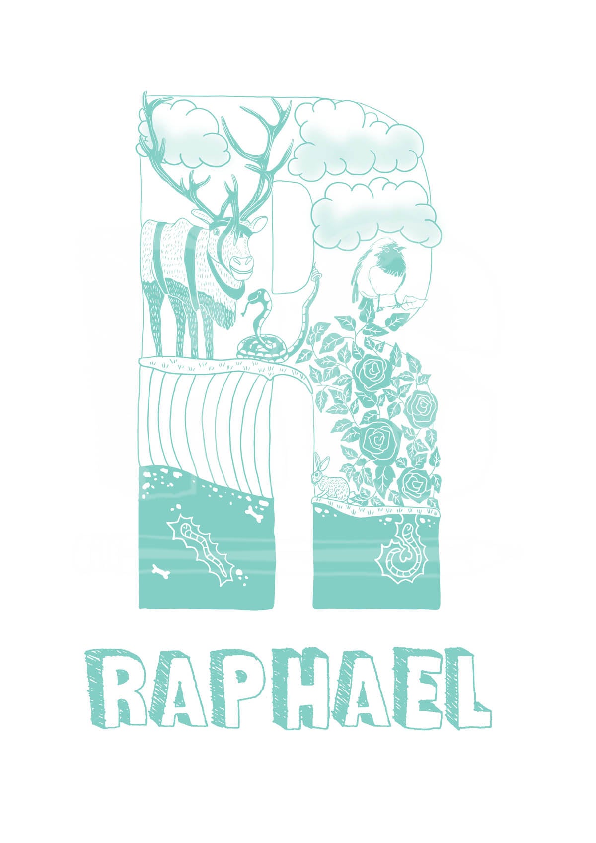 R - SINGLE LETTER & NAME