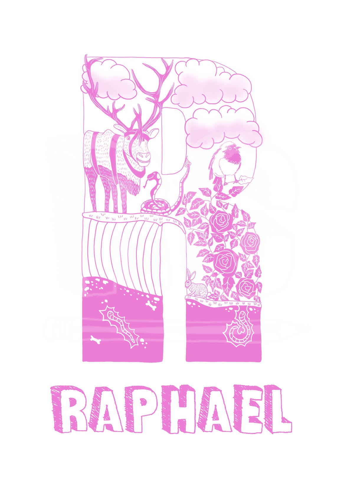 R - SINGLE LETTER & NAME