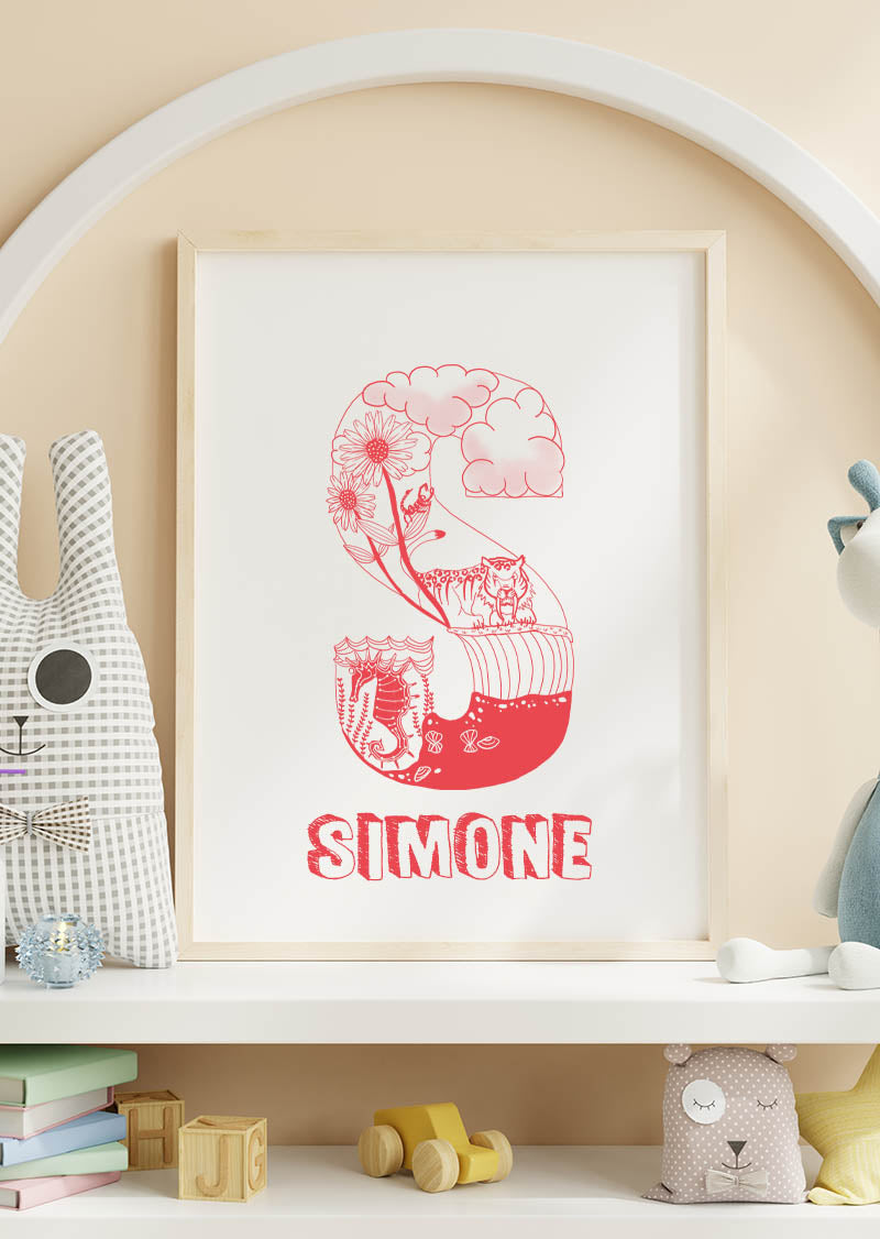 S - SINGLE LETTER & NAME