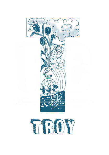T - SINGLE LETTER & NAME