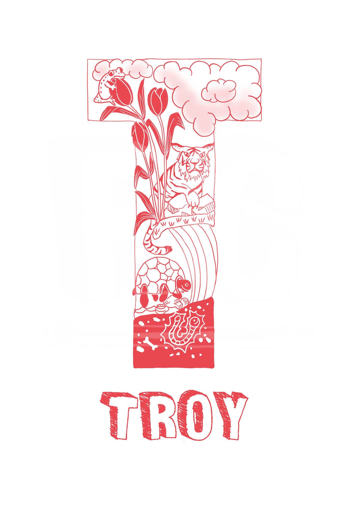 T - SINGLE LETTER & NAME