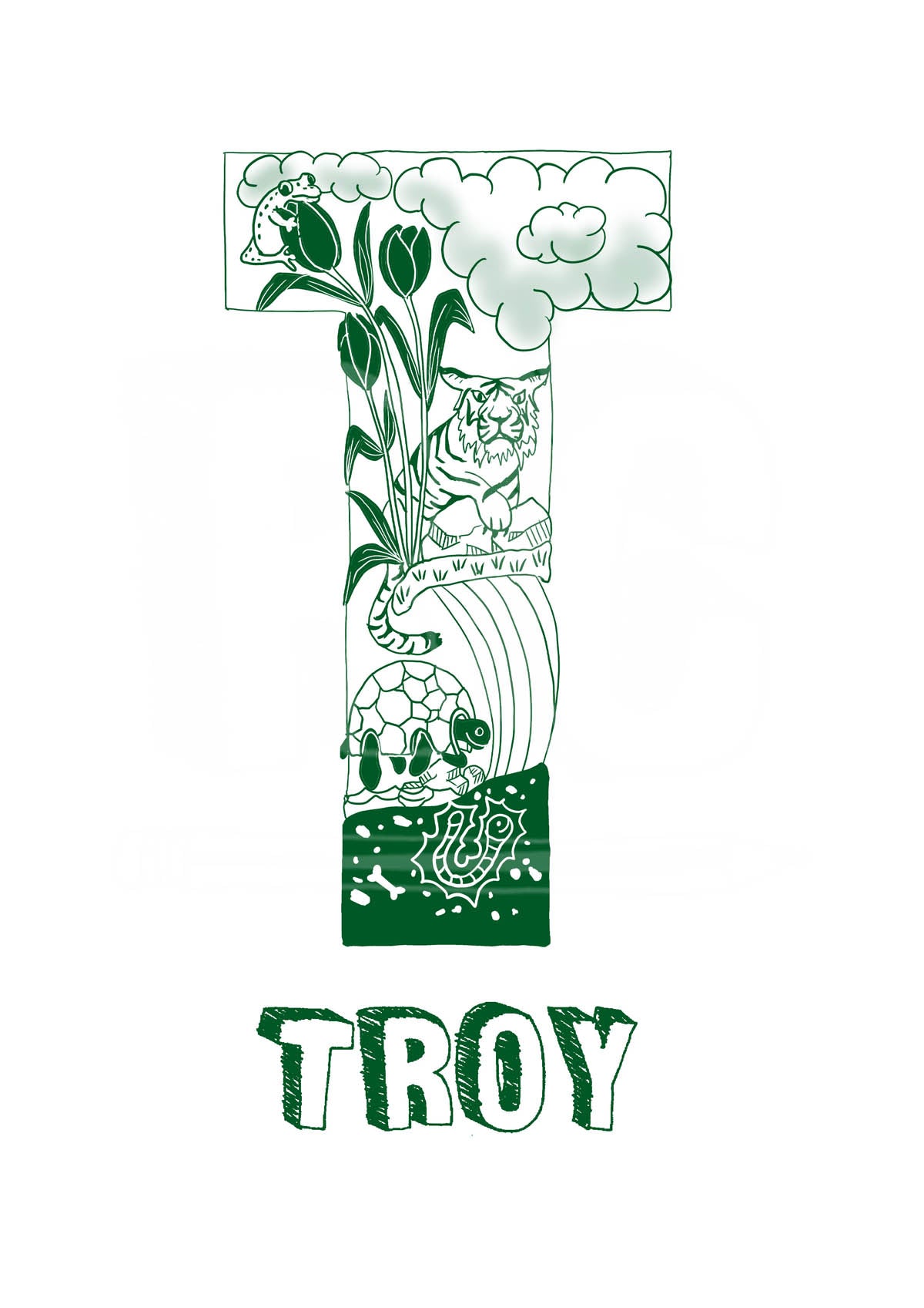 T - SINGLE LETTER & NAME