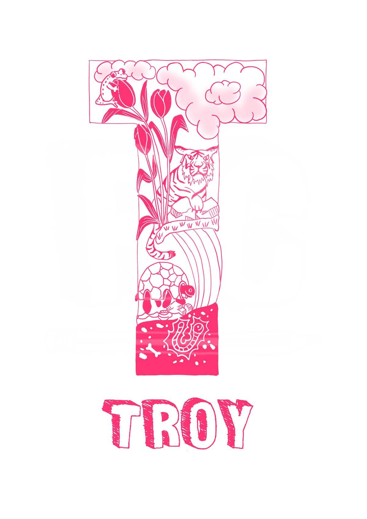 T - SINGLE LETTER & NAME