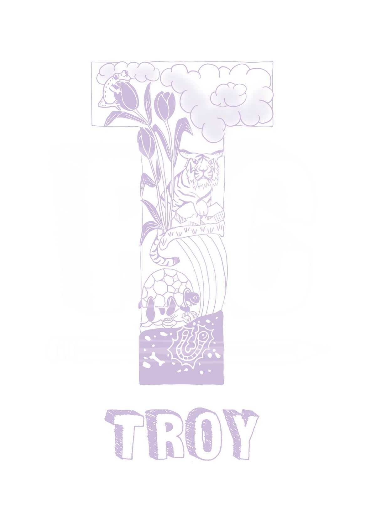 T - SINGLE LETTER & NAME