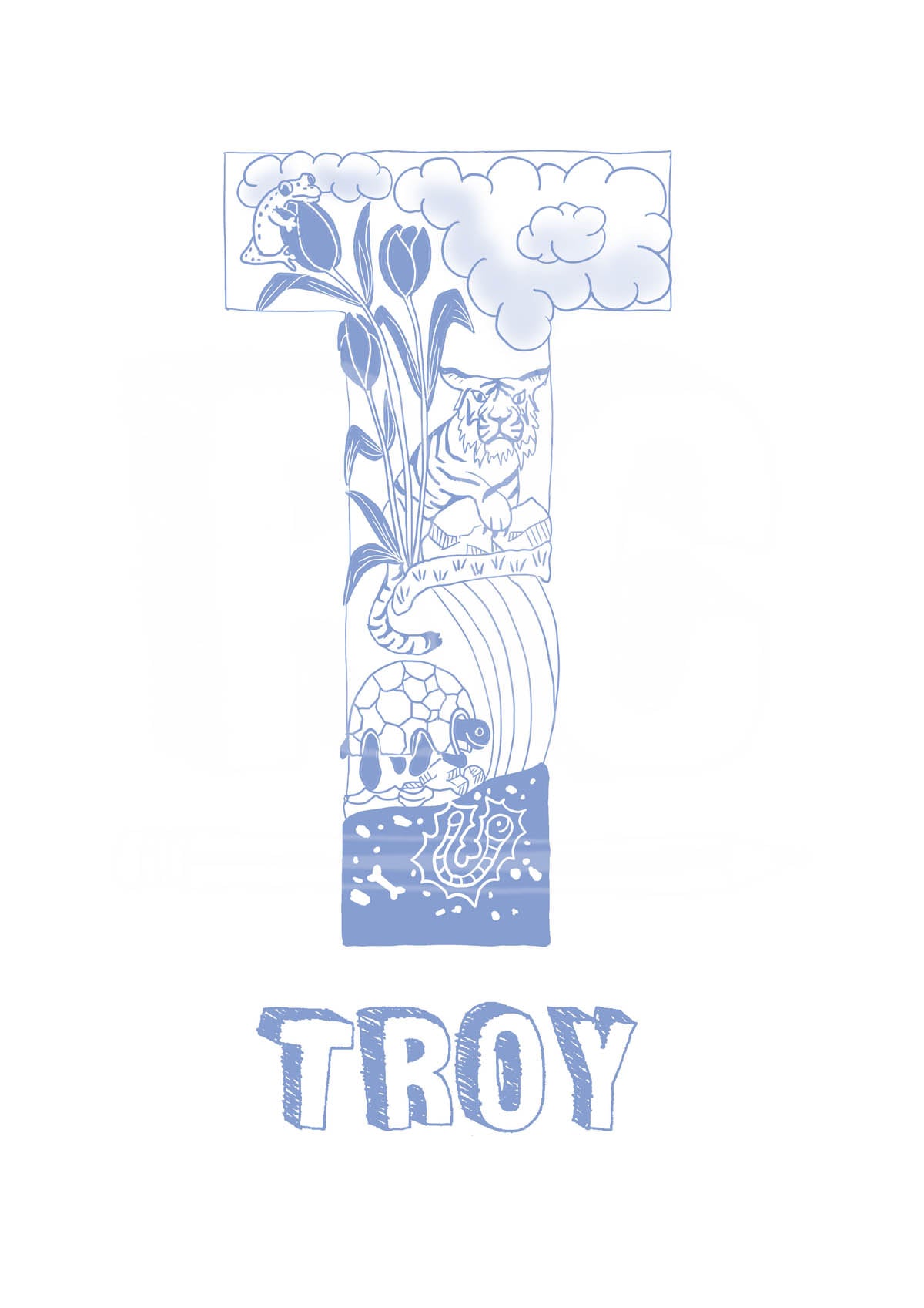 T - SINGLE LETTER & NAME