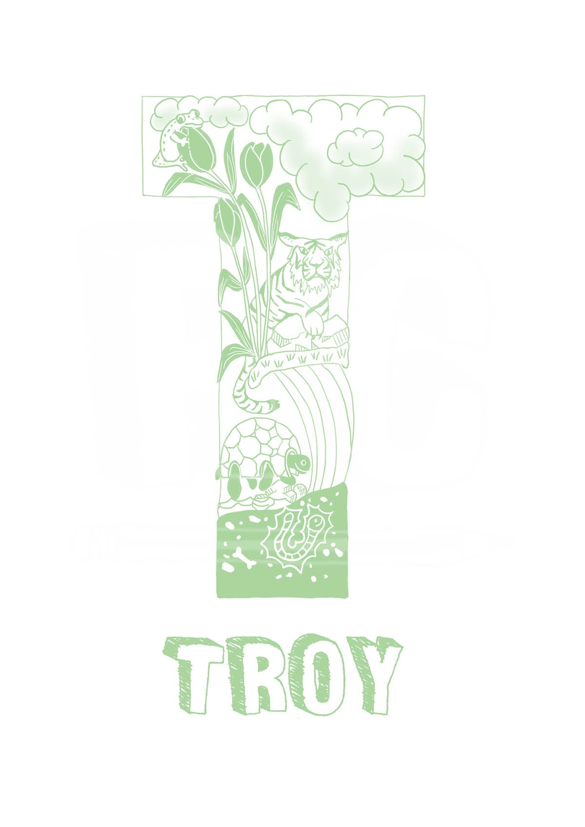 T - SINGLE LETTER & NAME