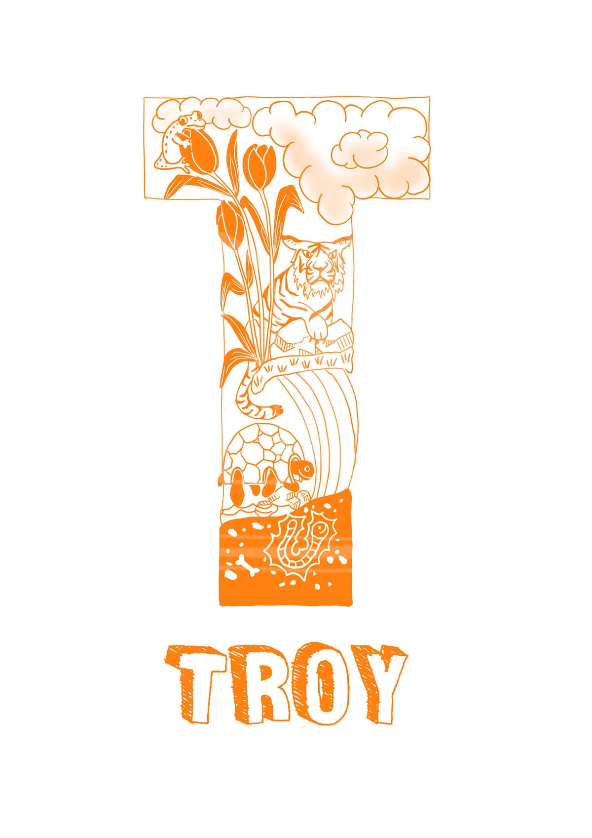 T - SINGLE LETTER & NAME