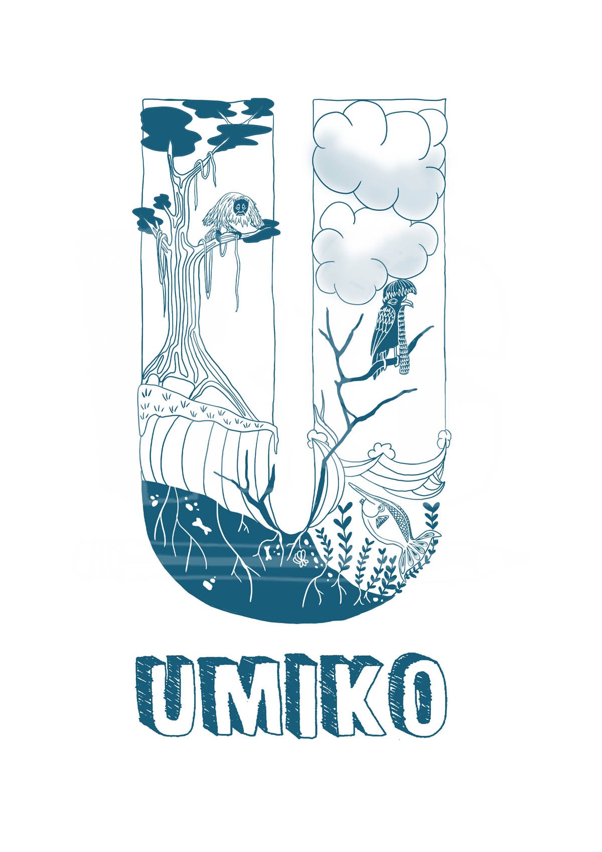U - SINGLE LETTER & NAME