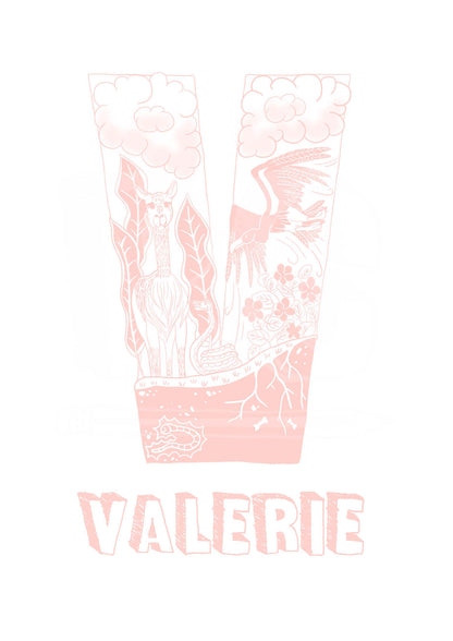 V - SINGLE LETTER & NAME