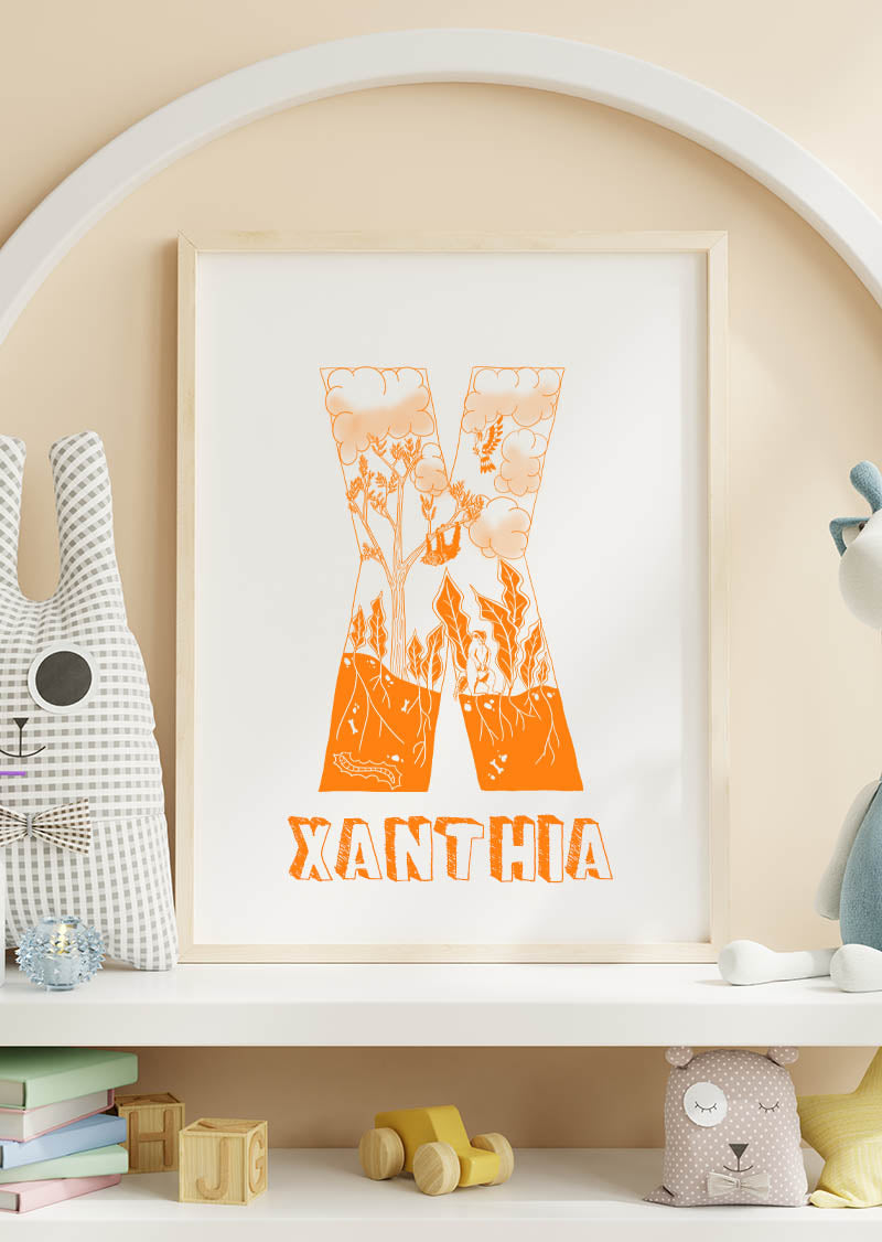X - SINGLE LETTER & NAME