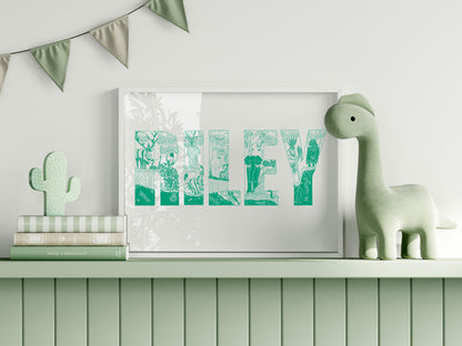 Name Poster Gift Card